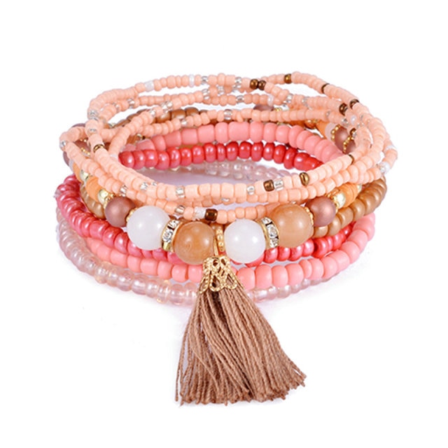 Bohemia Tassel Charm Beads Bracelets For Women