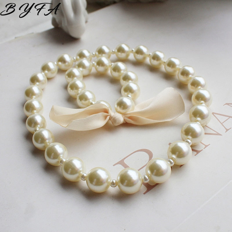 New Fashion Kids Romantic Pearl Jewelry Set