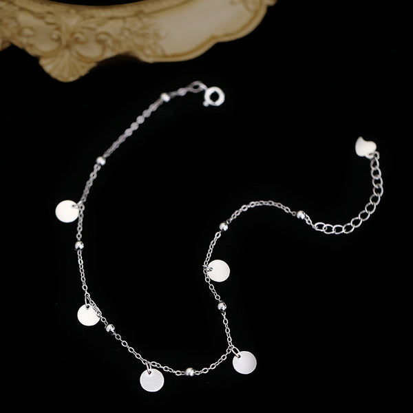 925 Stamp Anklet for Women