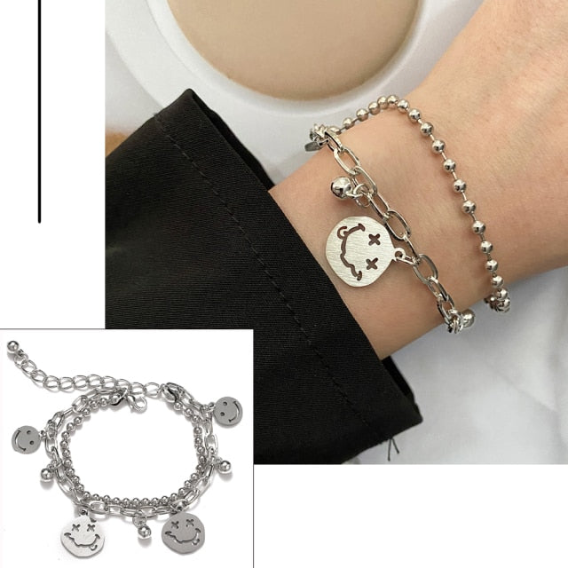 Fashion Multilayer Beaded Chain Bracelets Set