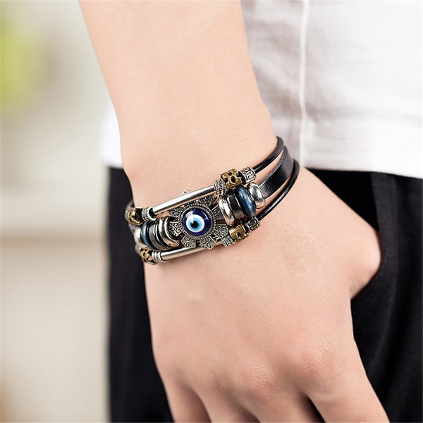 Lucky Eye Turkish Evil Eye Bracelets for Men