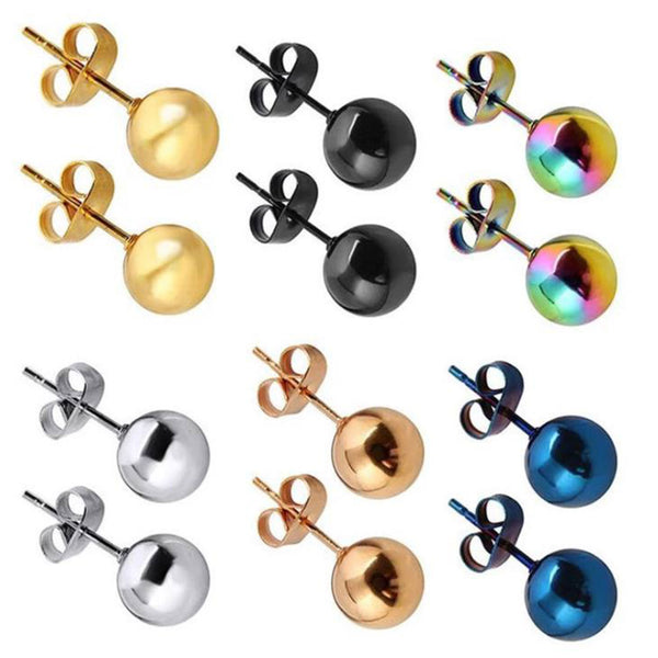 Stainless Steel Ear Post Stud Earrings For Women, 1 Pair