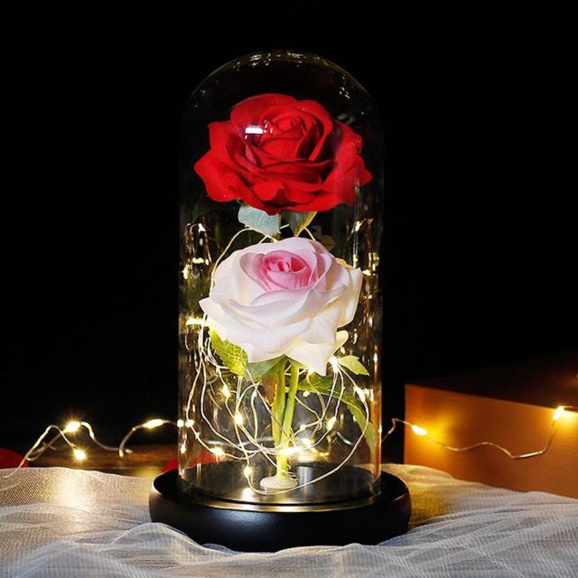 Fake Flower Plant Roses Artificial Christmas Preserved Flowers For Wedding