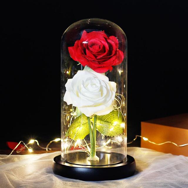 Fake Flower Plant Roses Artificial Christmas Preserved Flowers For Wedding