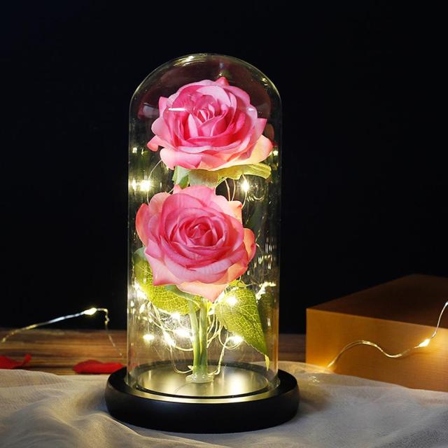 Fake Flower Plant Roses Artificial Christmas Preserved Flowers For Wedding