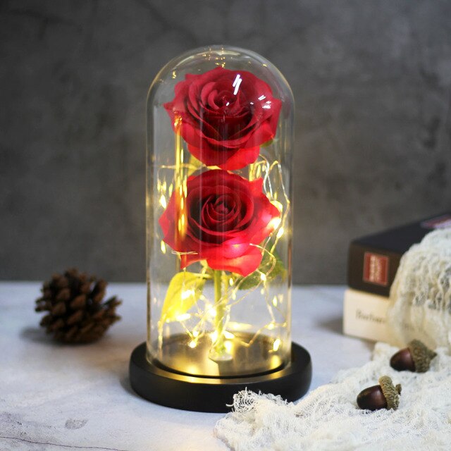 Fake Flower Plant Roses Artificial Christmas Preserved Flowers For Wedding