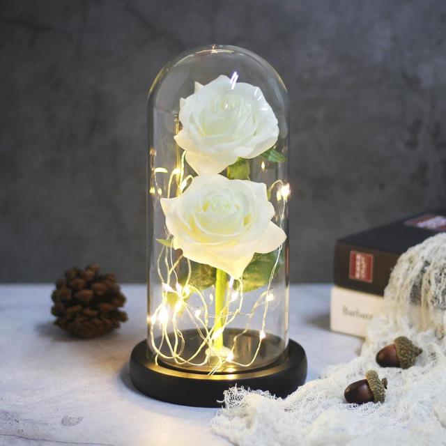 Fake Flower Plant Roses Artificial Christmas Preserved Flowers For Wedding