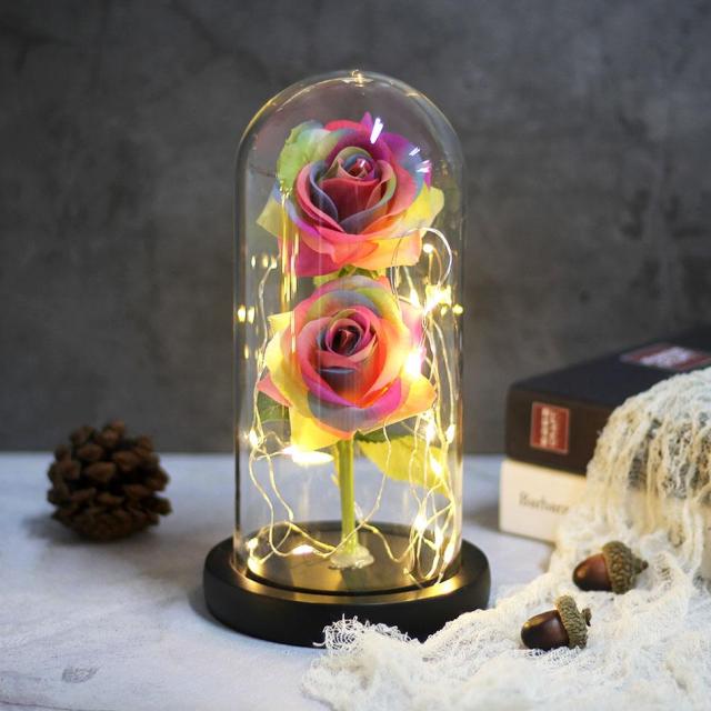 Fake Flower Plant Roses Artificial Christmas Preserved Flowers For Wedding