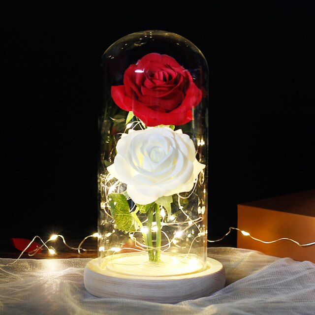 Fake Flower Plant Roses Artificial Christmas Preserved Flowers For Wedding