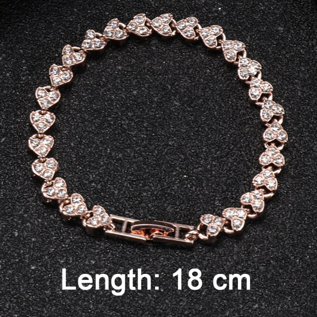 Fashion Hand Chain Crystal Stretch Shine Bracelets For Women