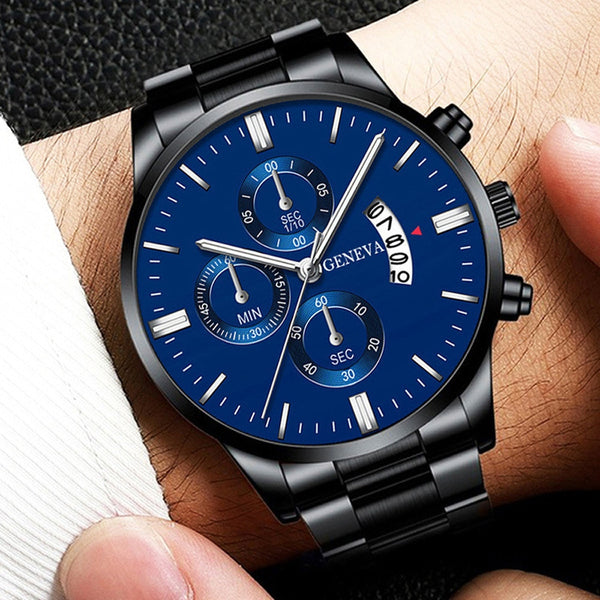 Luxury Casual Watch Quartz Stainless Steel Waterproof Calendar Sports Clock Watches