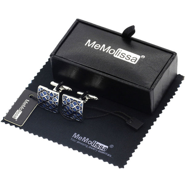 Luxury Frosted Square Classical Design Cufflinks