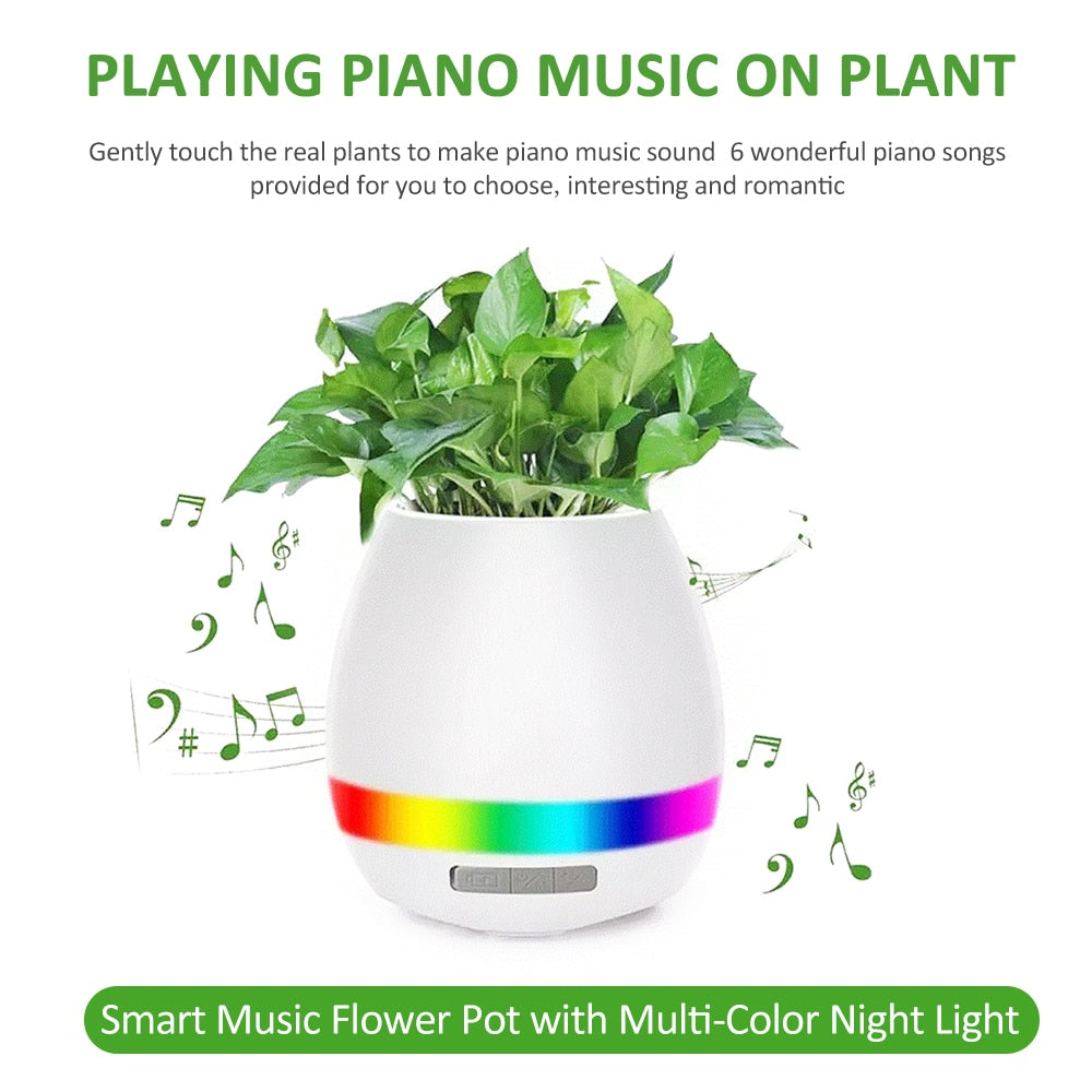 Smart Touch Music Flower Pot