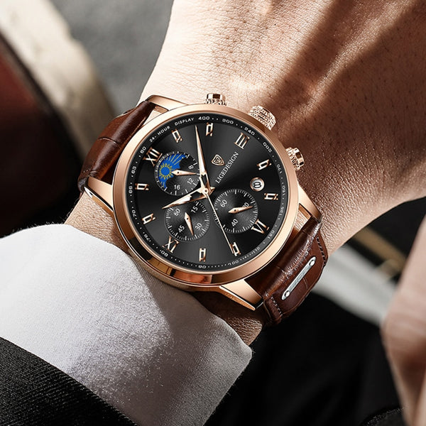 Luxury  Waterproof Sport Wrist Watch Chronograph