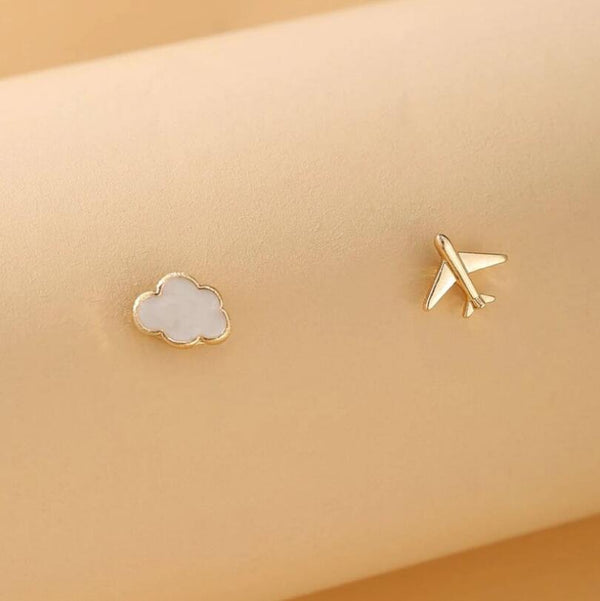 Cloud Sweet Small Plane Korean Earings