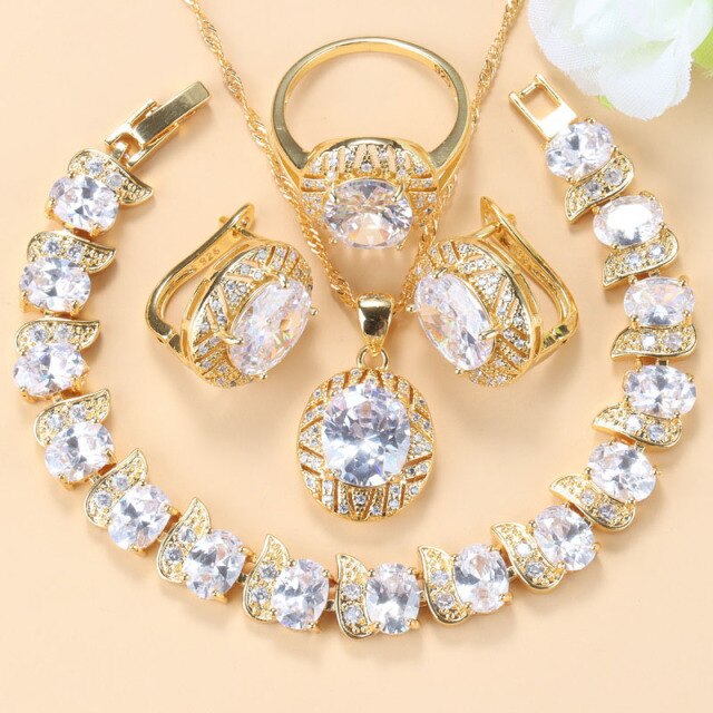 10-Colors Luxurious Gold-Color Necklace Sets