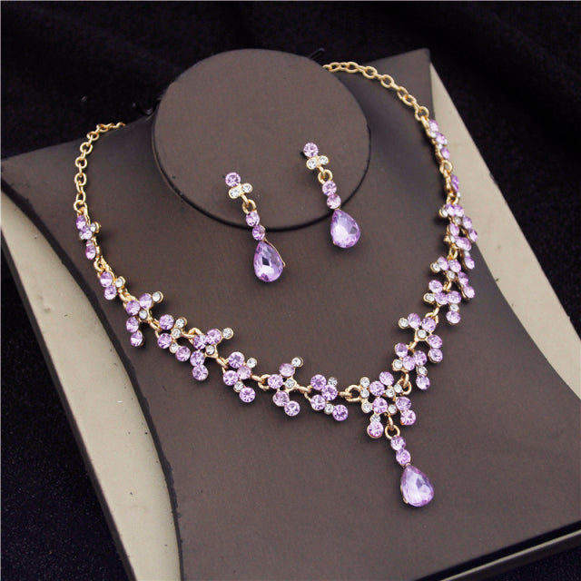 Luxury Gorgeous Crystal Bridal Jewelry Sets