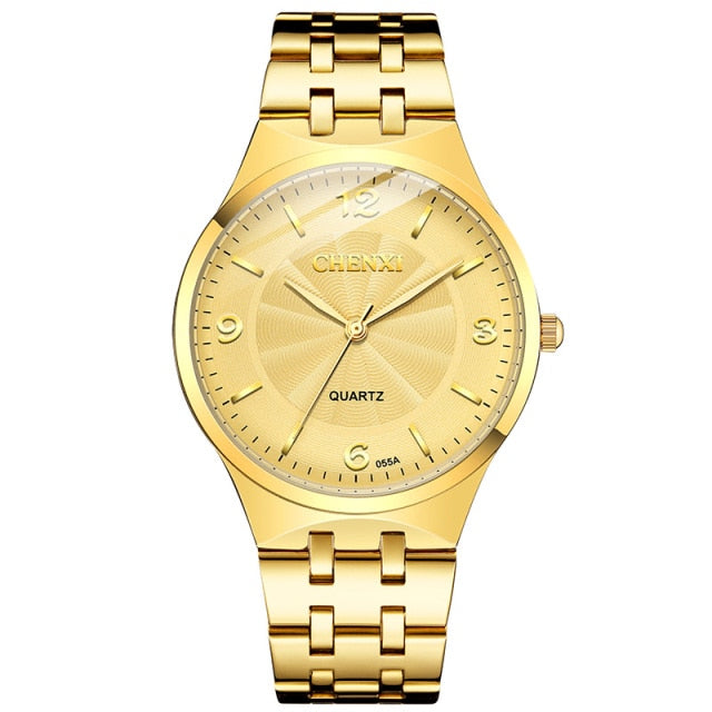 New Couple Watch Luxury Business Gold Watch