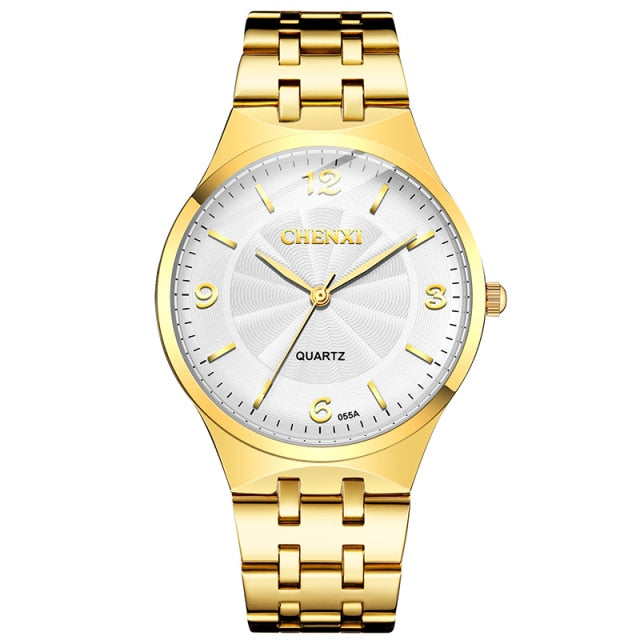 New Couple Watch Luxury Business Gold Watch