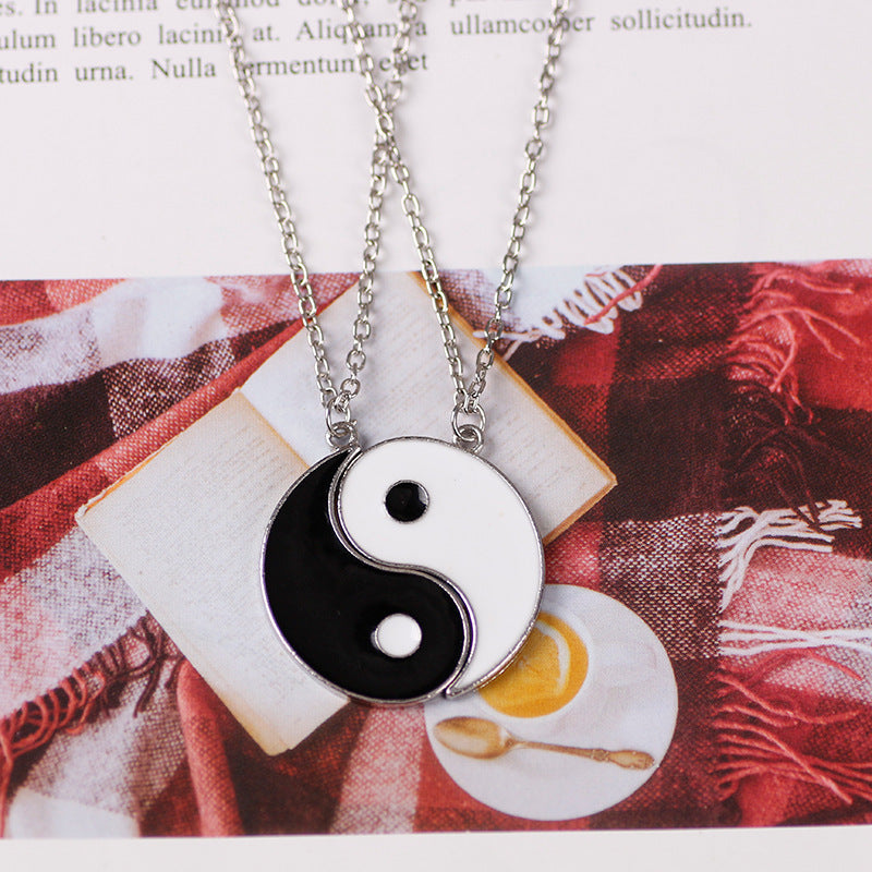 Tai Chi Paired Pendant Couple Necklaces