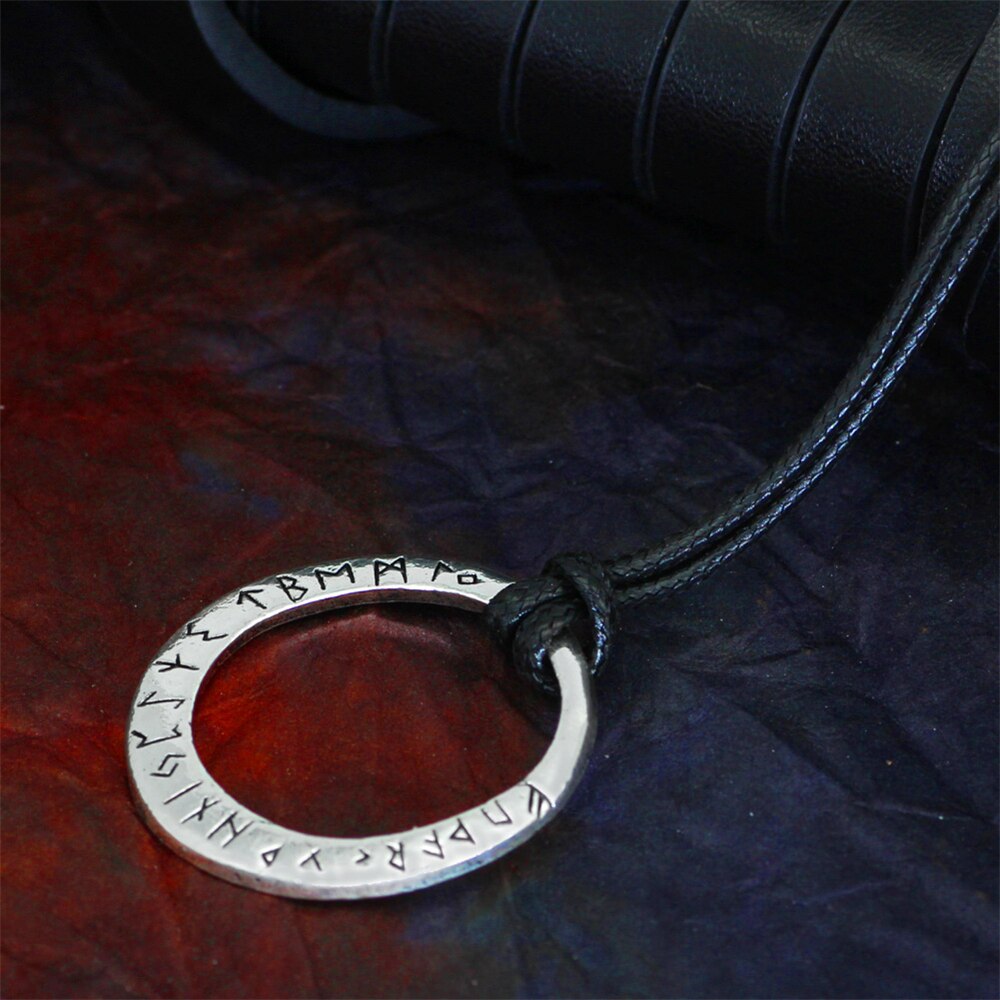 Vikings Circle Nordic Runes Necklaces