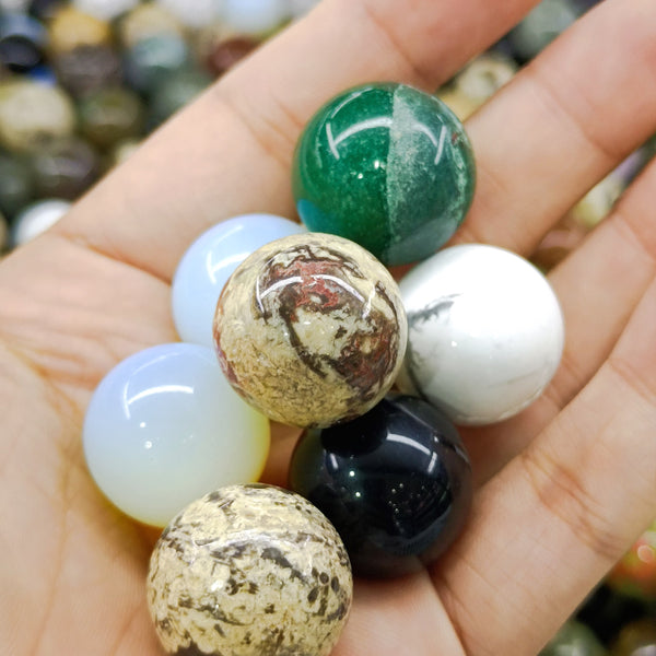 20mm  7pcs Natural Gemstone Sphere