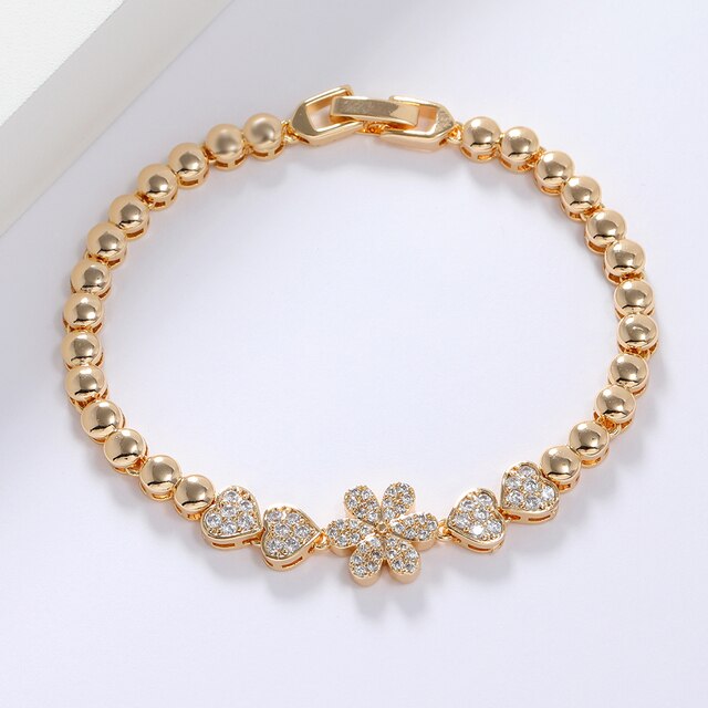 Gold Filled Bracelet AAA ZirconLuxury Bangle