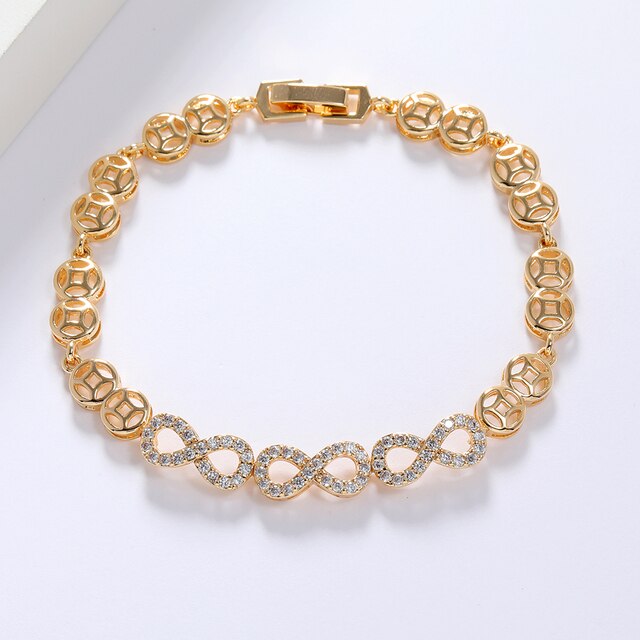 Gold Filled Bracelet AAA ZirconLuxury Bangle