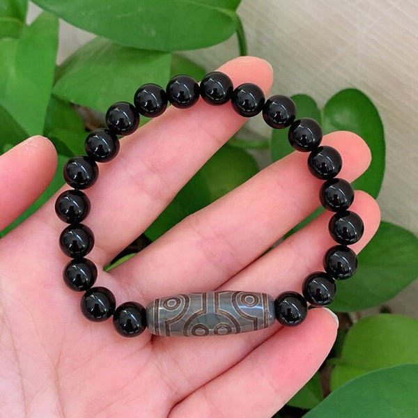 Natural Tibetan  Reiki Buddha Dzi Bracelet