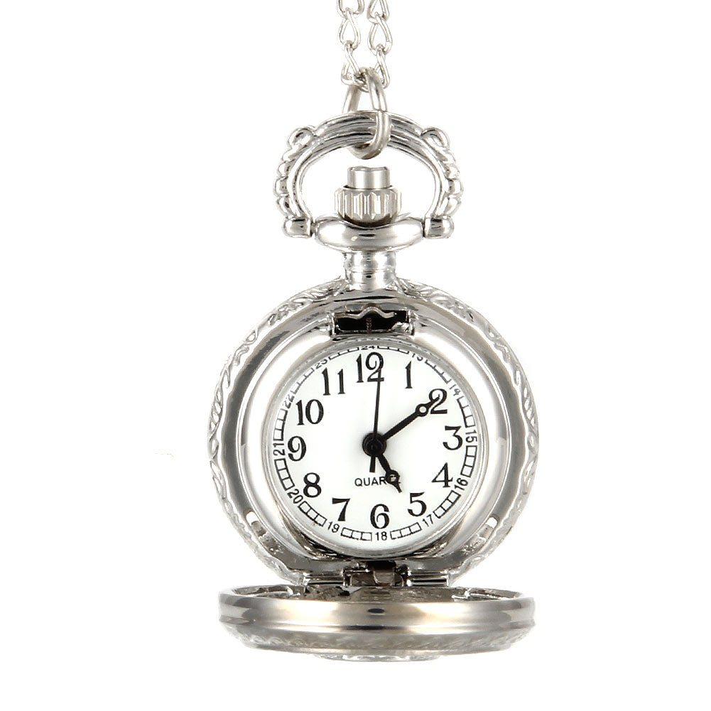 Vintage Alloy  Women Quartz Pocket Watch