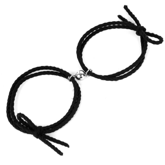 1Pair Two halves Heart Magnetic Bracelet