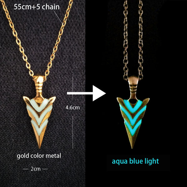 Luminous Glowing Arrow Pendant Necklace