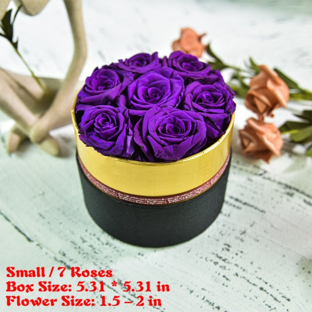 Eternal Rose In Love Box Preserved Real Flowers with Box Set