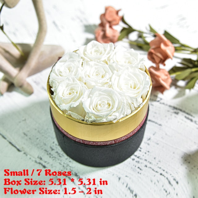 Eternal Rose In Love Box Preserved Real Flowers with Box Set