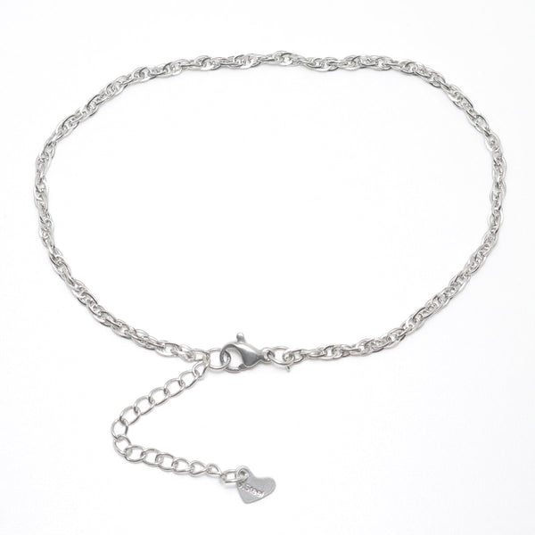 304 Stainless Steel Anklet For Women Silver Color Beach Anklet