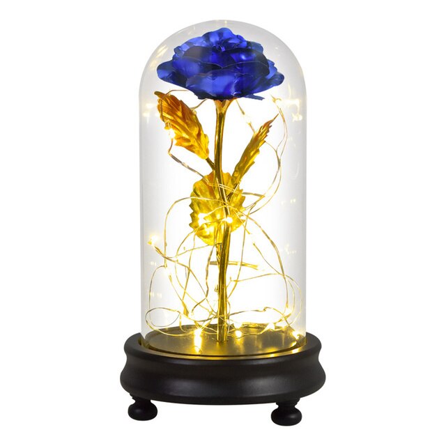 Galaxy Rose Forever Preserved Eternal Roses Flowers In Glass For Christmas Valentine Gifts