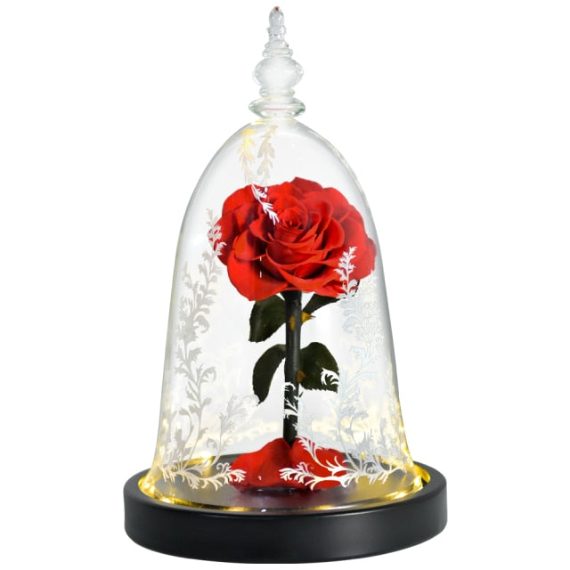 Galaxy Rose Forever Preserved Eternal Roses Flowers In Glass For Christmas Valentine Gifts