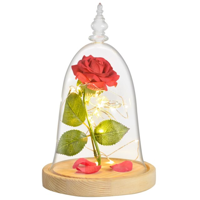 Galaxy Rose Forever Preserved Eternal Roses Flowers In Glass For Christmas Valentine Gifts