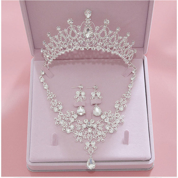 Baroque Crystal Bridal Jewelry Sets for Women