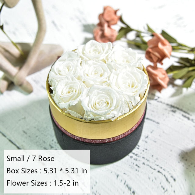 16pcs Love Preserved Roses In Love Box Gift Eternal Roses Forever