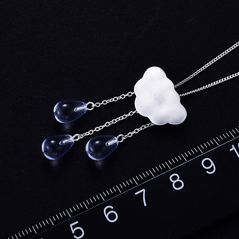 925 Sterling Silver  Ethnic Cloud Long Tassel Pendant without Necklace