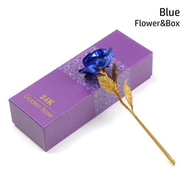 24K Gold Plated Rose Flower