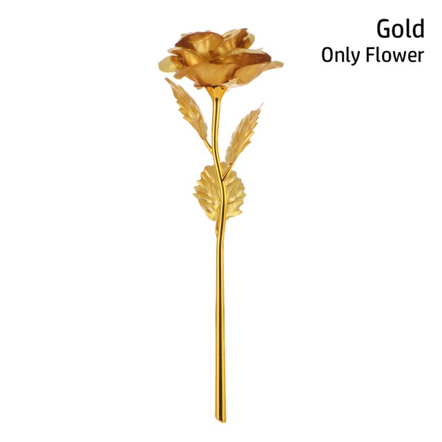 24K Gold Plated Rose Flower