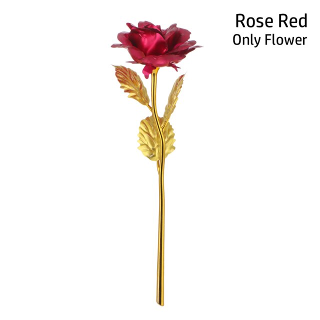 24K Gold Plated Rose Flower