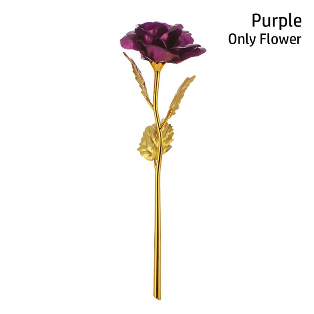 24K Gold Plated Rose Flower