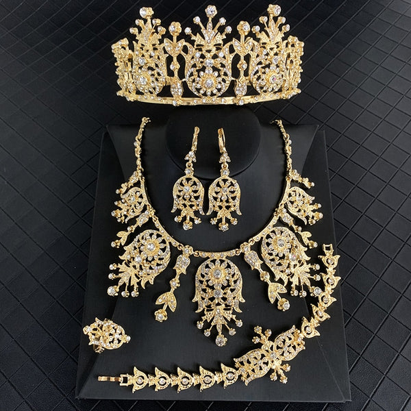 Turkish Bride Wedding Dress Decorated  Jewelry Set