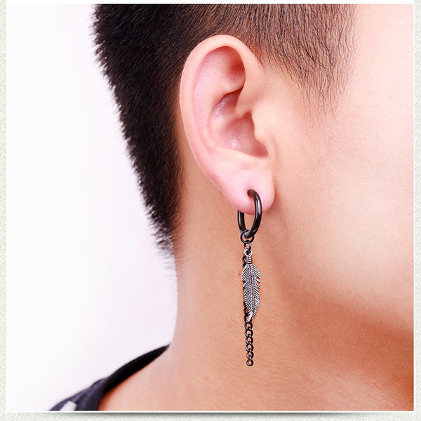 1pcs Stainless steel Clip On Earrings for Women and men