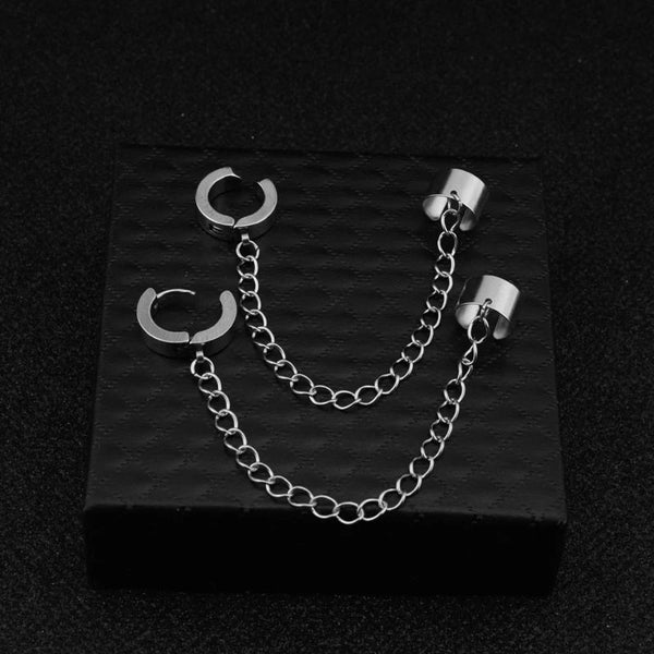 Zinc Alloy Cool Jewelry Vintage Retro Metal Chain Earings