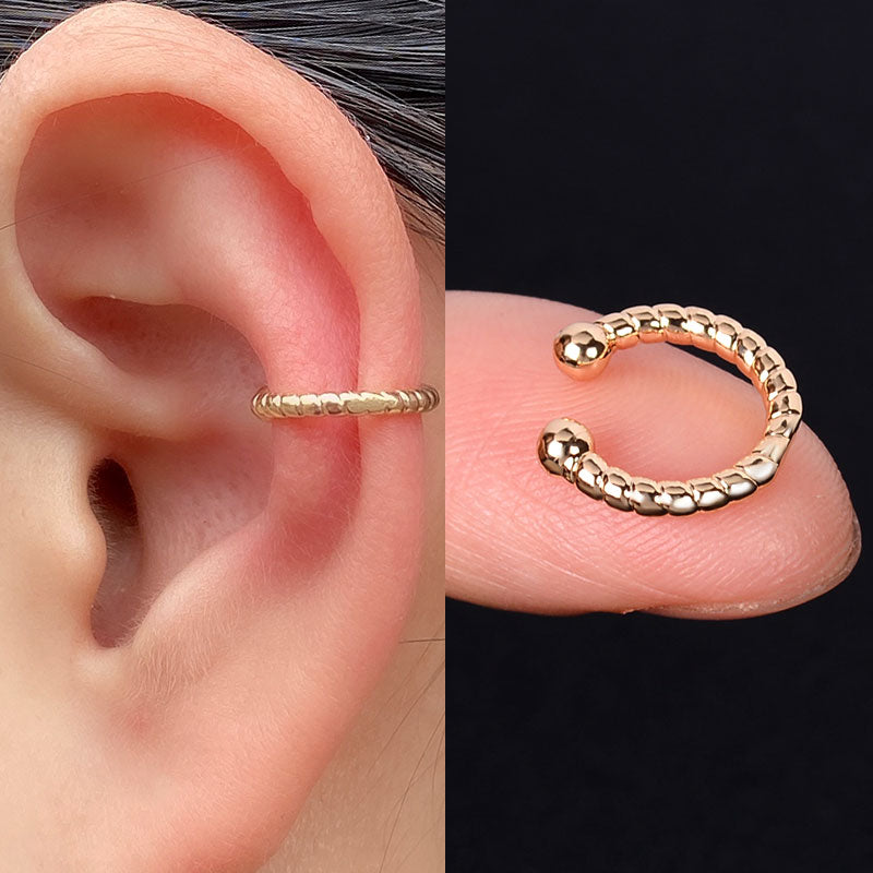 Cartilage Conch Fake Piercing Jewelry Adjustable Wrap Ear Cuff No Piercing