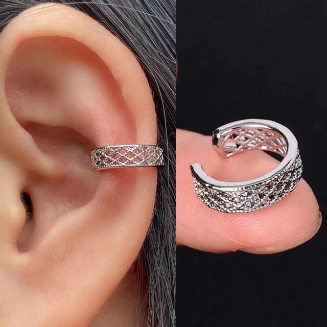 Cartilage Conch Fake Piercing Jewelry Adjustable Wrap Ear Cuff No Piercing